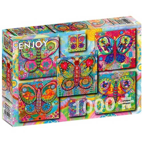 Puzzle 1000 el. Kolorowe motyle