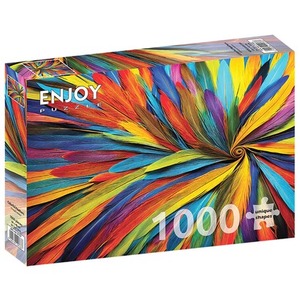 Puzzle 1000 el. Kolorowe pióra