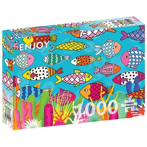 Puzzle 1000 el. Kolorowe ryby