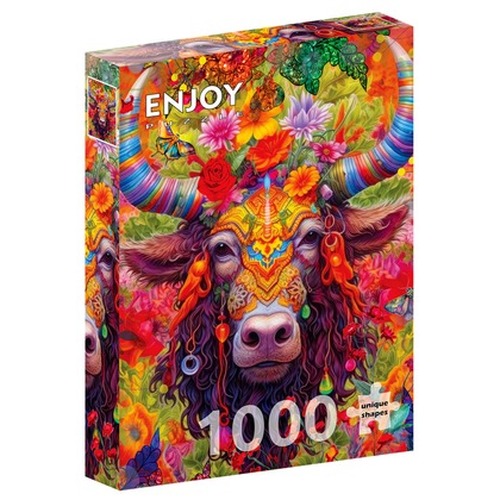 Puzzle 1000 el. Kolorowy byk