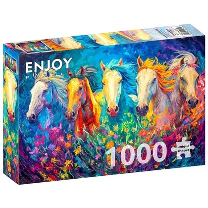 Puzzle 1000 el. Kolorowy galop