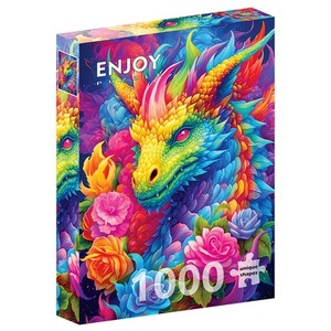 Puzzle 1000 el. Kolorowy smok