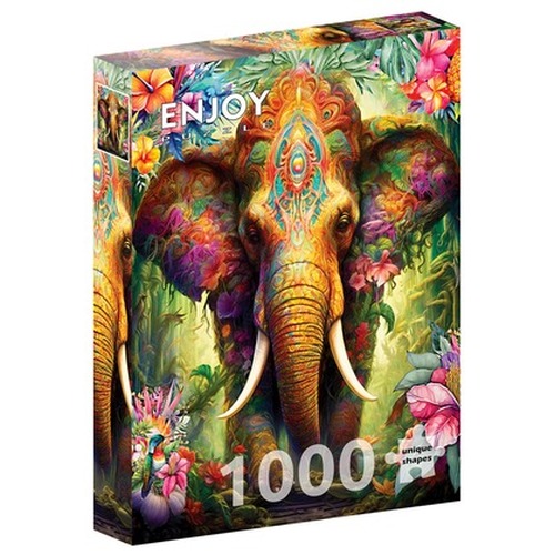 Puzzle 1000 el. Kolorowy słoń