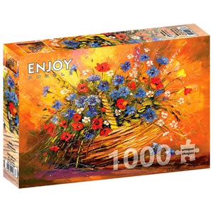 Puzzle 1000 el. Kosz z kwiatami