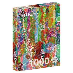 Puzzle 1000 el. Kwiatowa kurtyna