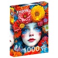Puzzle 1000 el. Kwiatowy makijaż