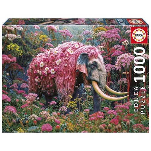 Puzzle 1000 el. Kwiatowy słoń