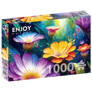Puzzle 1000 el. Kwiaty w deszczu