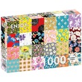 Puzzle 1000 el. Kwiecisty patchwork