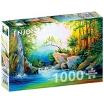 Puzzle 1000 el. Leśny wodospad