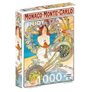 Puzzle 1000 el. Monaco / Monte Carlo, Alfons Mucha