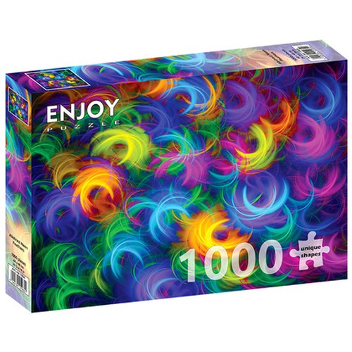 Puzzle 1000 el. Neonowe pióra