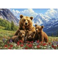 Puzzle 1000 el. Niedźwiedzie grizzly