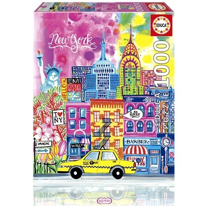 Puzzle 1000 el. Nowy Jork / USA, Car Pintos