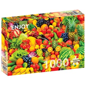 Puzzle 1000 el. Owoce i warzywa