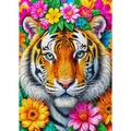 Puzzle 1000 el. Paski i kwiaty