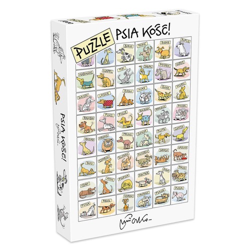 Puzzle 1000 el. Psia kość!