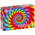 Puzzle 1000 el. Psychodeliczna tęczowa spirala