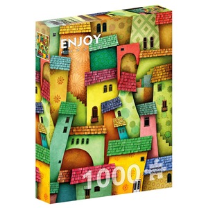 Puzzle 1000 el. Radosne domy