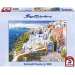 Puzzle 1000 el. SAM PARK Widok z Santorini