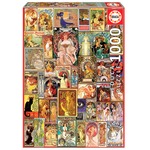 Puzzle 1000 el. Styl secesyjny (kolaż)