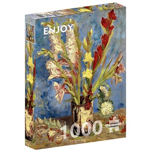 Puzzle 1000 el. Wazon z mieczykami i astrami, Vincent van Gogh