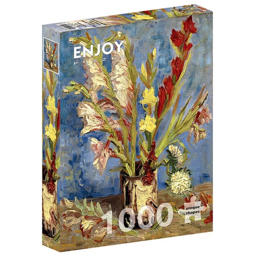 Puzzle 1000 el. Wazon z mieczykami i astrami, Vincent van Gogh