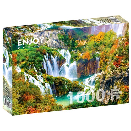 Puzzle 1000 el. Wodospady Plitwickie / Chorwacja