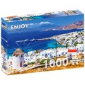 Puzzle 1000 el. Wyspa Mykonos / Grecja