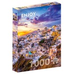 Puzzle 1000 el. Zachód słońca w Santorini / Grecja