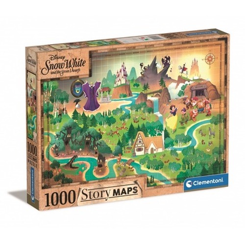 Puzzle 1000 elementów Story Maps Królewna Śnieżka