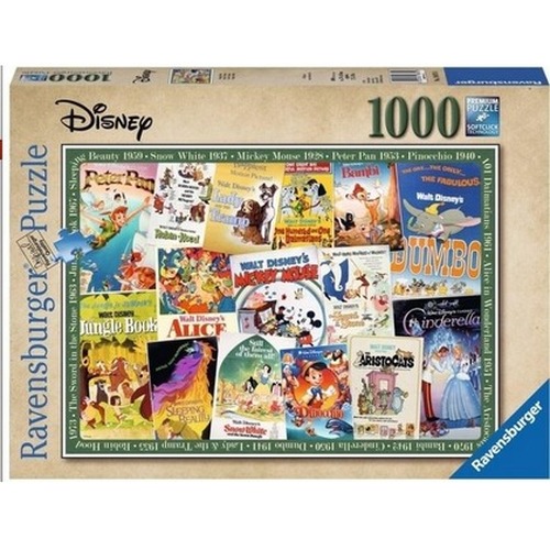 Puzzle 1000 Filmowe Plakaty Disneya