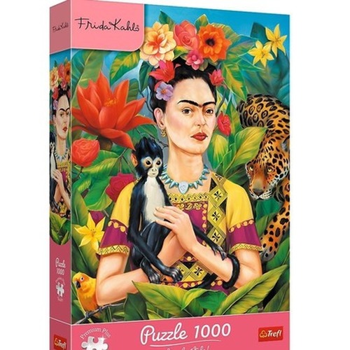 Puzzle 1000 Frida Kahlo: Portret w dżungli TREFL
