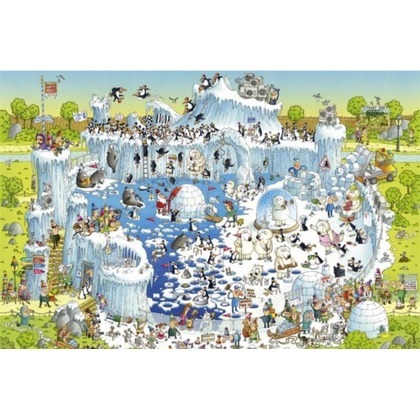 Puzzle 1000 Funky ZOO - Zoo zimą