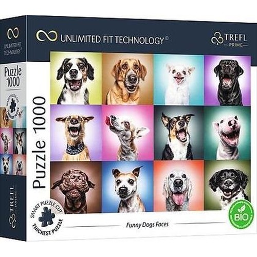 Puzzle 1000 Funny Dogs Faces TREFL