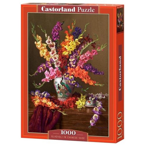 Puzzle 1000 Gladioli in Chinese Vase CASTOR