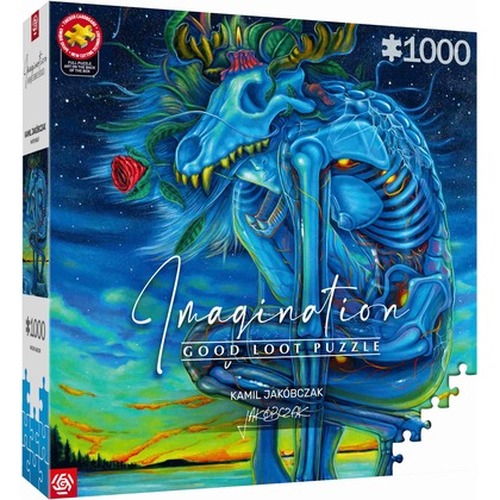 Puzzle 1000 Imagination Kamil Jakóbczak Biały Wilk