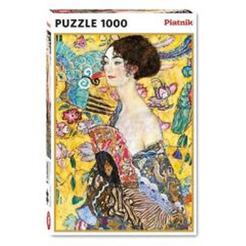 Puzzle - 1000 Klimt, Dama z Wachlarzem PIATNIK