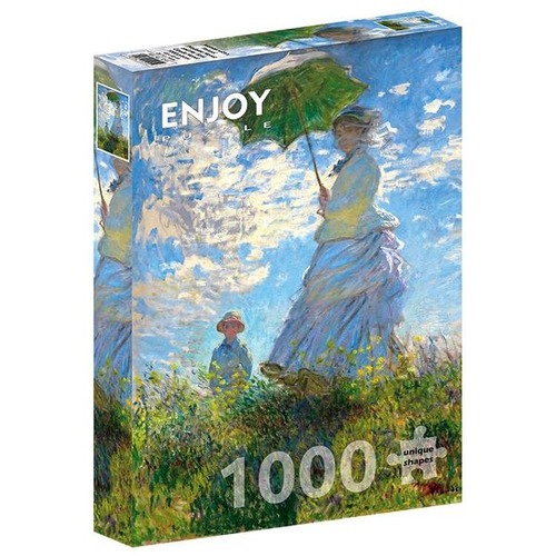 Puzzle 1000 Kobieta z parasolem, Claude Monet