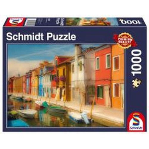 Puzzle 1000 Kolorowe domy na wyspie Burano