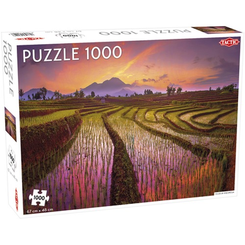 Puzzle 1000 Landscape Fields in Indonesia