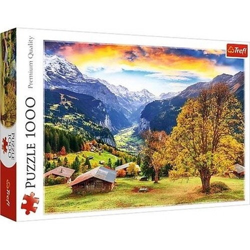 Puzzle 1000 Malownicza alpejska wioska TREFL