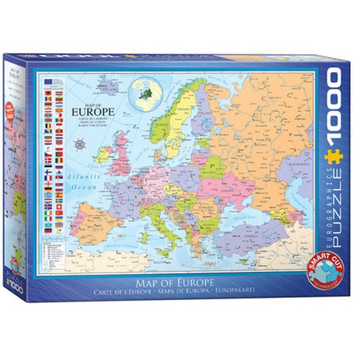 Puzzle 1000 Map of Europe 6000-0789