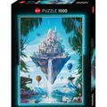 Puzzle 1000 Miasta przyszłości, Miasto na skale
