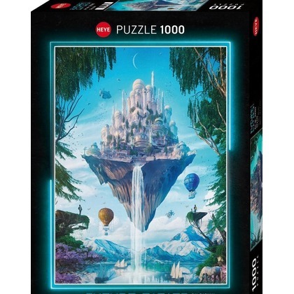 Puzzle 1000 Miasta przyszłości, Miasto na skale