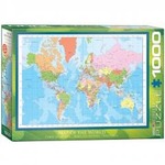Puzzle 1000 Nowoczesna mapa Świata
