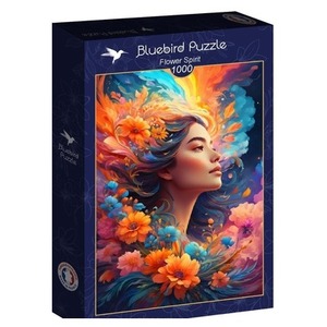 Puzzle 1000 Piękność z kwiatami we włosach