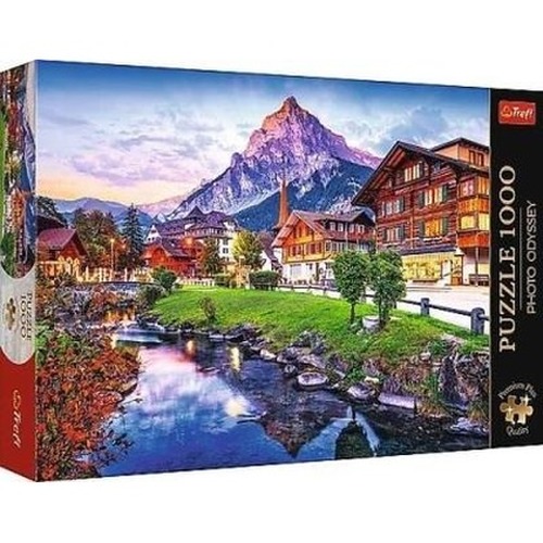 Puzzle 1000 Premium Plus Photo Odyssey Alepejskie miasteczko Szwajcaria 10854