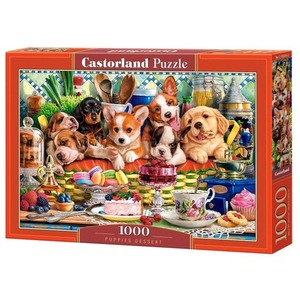 Puzzle 1000 Puppies Dessert CASTOR