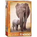 Puzzle 1000 Rodzinka słoni